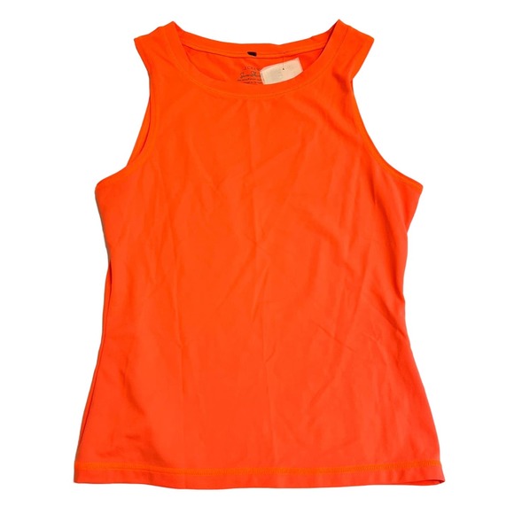 J Crew Swim Sleeveless Sun Shirt Rash Guard Sz XS Salmon Orange - Picture 1 of 4